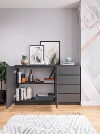 Комод Мори МК 1600.1 графит