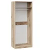 Шкаф для одежды с 2-мя дверями Фьюжн дуб делано/белый глянец