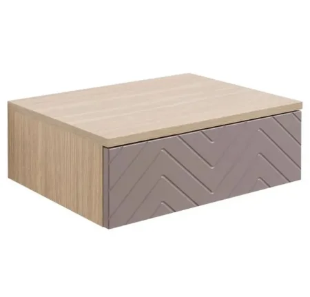 Тумба прикроватная Амьен 16.08 плейн/веллюто капучино