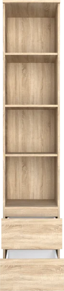 Стеллаж с ящиками Б 5.04 дуб сонома (серия без ручек)