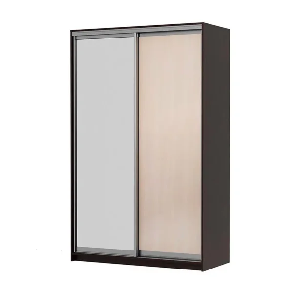 Шкаф-купе Мираж 10.1 с зеркалом венге/дуб млечный