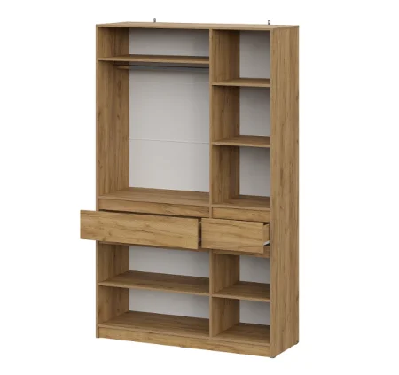 Шкаф трехстворчатый Авиньон дуб крафт золотой/графит