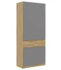Шкаф Бостон ШК-001 дуб крафт золотой/серый шифер