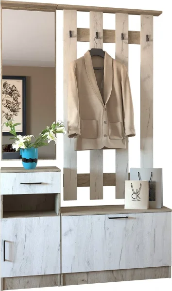 Прихожая Машенька 1,2 ясень шимо темный/шимо светлый