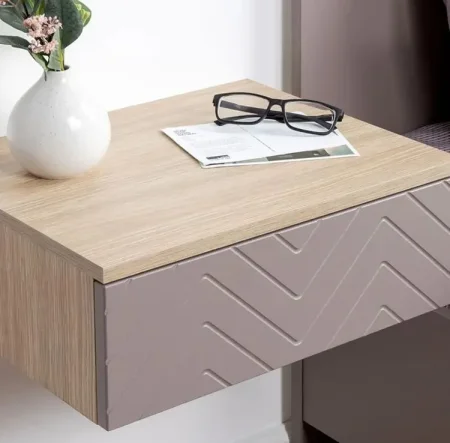 Тумба прикроватная Амьен 16.08 плейн/веллюто капучино