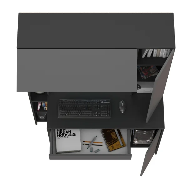 Стол компьютерный Комфорт 12.71 антрацит/тёмно-серый