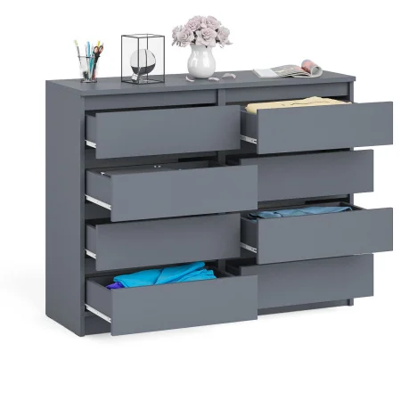 Комод восемь выдвижных ящиков МК 1200.8 графит