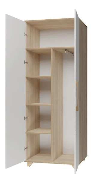 Шкаф 2-х створчатый Копенгаген дуб сонома/белый матовый