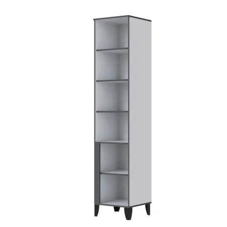 Пенал закрытый Амара белый/серый графит