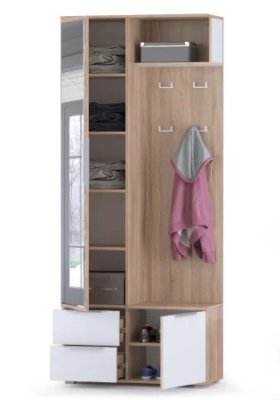 Шкаф комбинированный Куба 10.14 дуб сонома/белый премиум