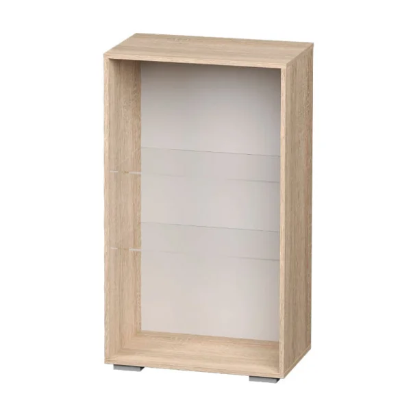 Пенал Милан ШК-14 дуб сонома/белый глянец