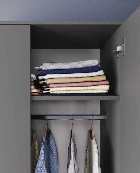 Шкаф двухдверный Мори МШ 800.1 графит