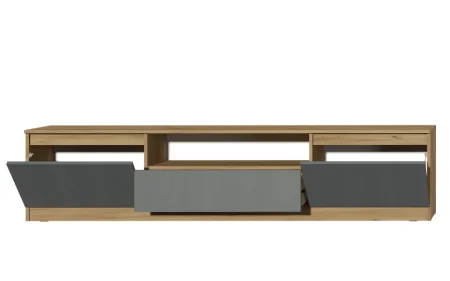 Тумба под ТВ Хилтон дуб крафт золотой/графит
