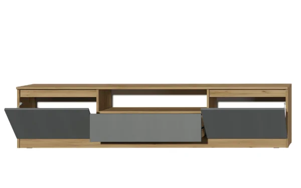 Тумба под ТВ Хилтон дуб крафт золотой/графит