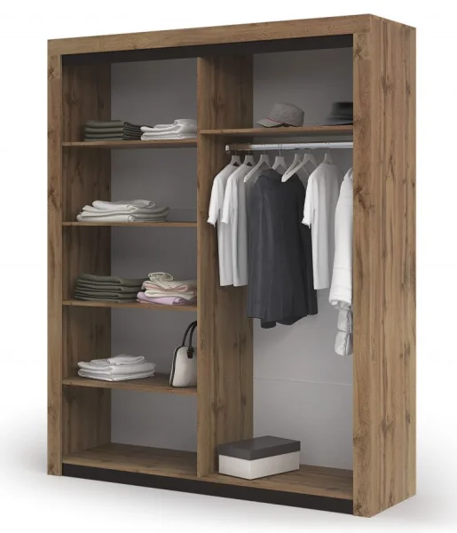 Шкаф 4-х дверный Паола ШК 703 дуб крафт золото