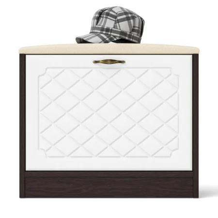 Тумба П-6 венге/белое дерево фрезеровка ромб