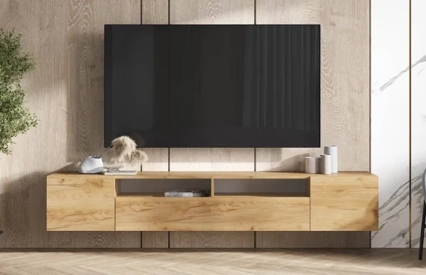 Тумба под ТВ Сити дуб крафт золотой Тумба под ТВ Сити дуб крафт золотой