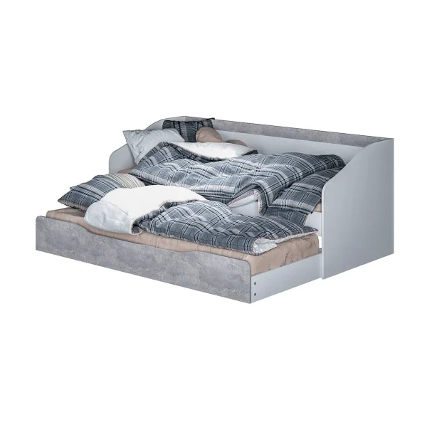 Кровать детская Паскаль белый/цемент светлый