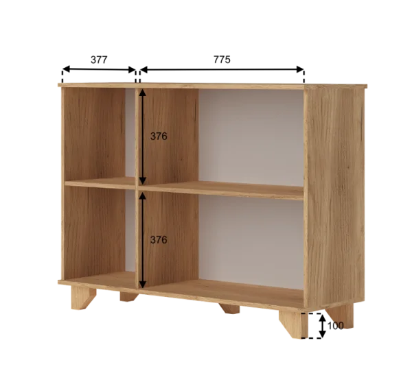 Комод Ньерд 1200 дуб вотан/черника