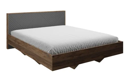 Кровать парящая Копенгаген 160 дуб самдал/серый графит