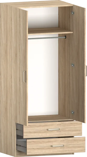 Шкаф для одежды 2-х дверный Лотос 5.28 дуб сонома