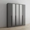 Шкаф Мадрид 2,0 с зеркалом графит серый