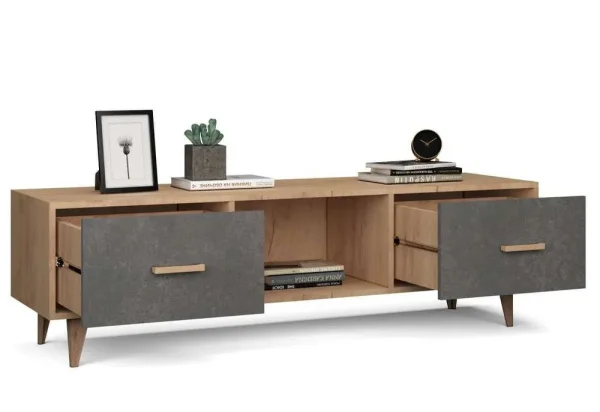 Тумба Эго Т-3 (НГ) дуб крафт золотой/камень темный Тумба Эго Т-3 (НГ) дуб крафт золотой/камень темный