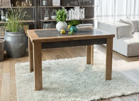 Стол раздвижной Хьюстон тип 4 дуб вотан/моод темный