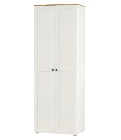 Шкаф для одежды Остин 13.336.02 белый шагрень/дуб крафт золотой