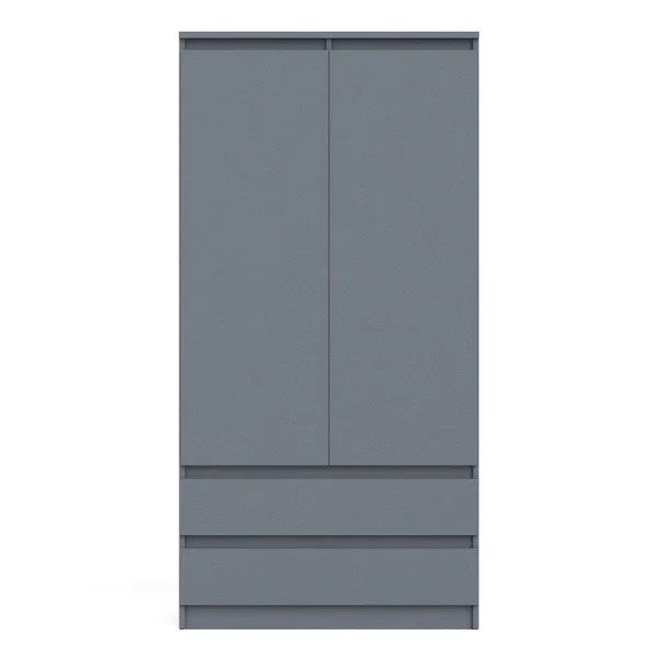 Шкаф два ящика и две дверки МШ 900.1 графит