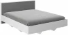 Кровать парящая Копенгаген 160 белый/серый графит