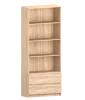 Стеллаж с ящиками Б 5.24 дуб сонома (серия без ручек)
