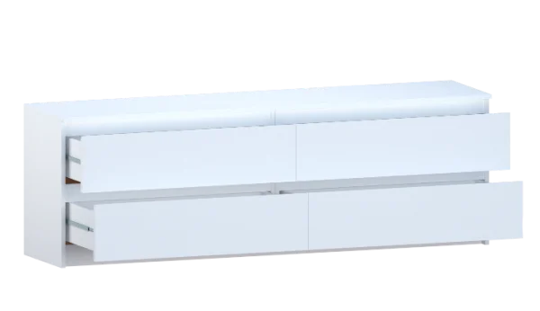 Комод Б 1.023 белый (серия без ручек)