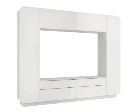 Стенка Лаванда-2 белый глянец