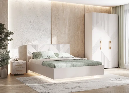 Кровать парящая Ирис 1,6 кашемир