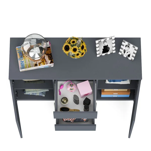 Комод-тумба три ящика и две дверки МК 1200.3 графит