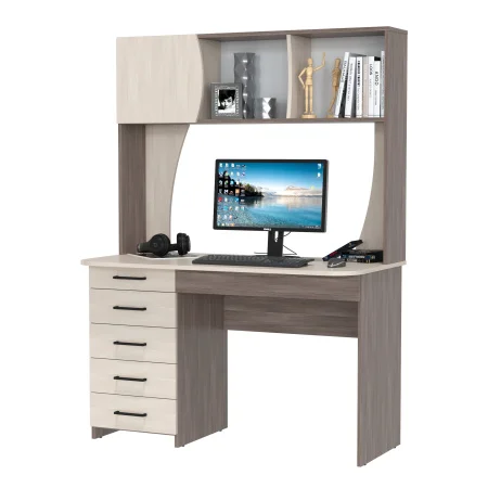 Стол рабочий Сигма 6-0606 бодега тёмный/бодега светлый