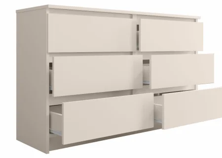 Комод шесть ящиков Мори МК 1206 сатин