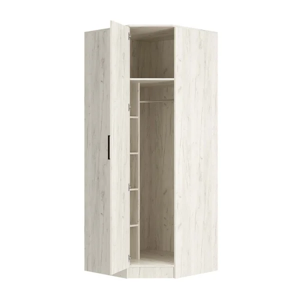 Шкаф угловой Фиеста дуб крафт белый