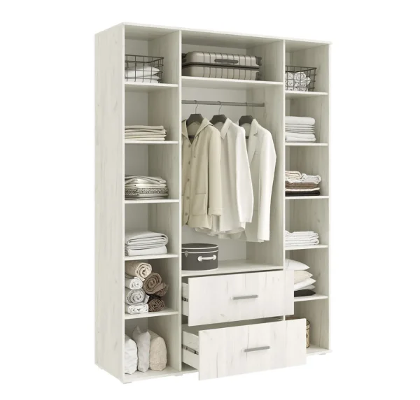 Модульная спальня Фиеста NEW графит/дуб крафт белый