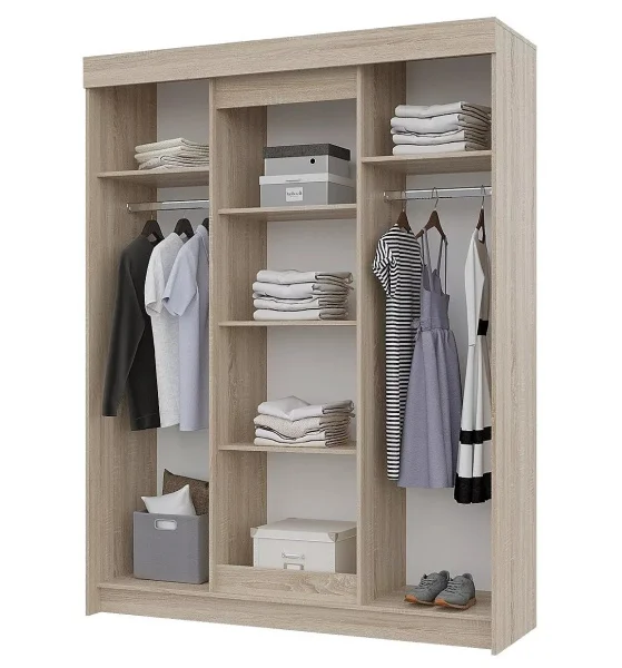 Шкаф-купе Victor (Виктор) с зеркалами дуб сонома/белый