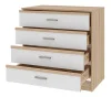 Комод Сакура К800 дуб сонома/белый глянец