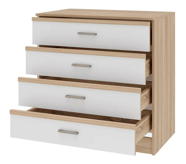 Комод Сакура К800 дуб сонома/белый глянец