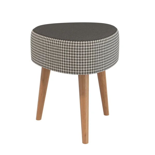 Банкетка 6-5134 Ева черная с рисунком