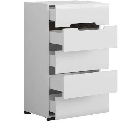 Комод Ацтека KOM5S/10/6 белый глянец