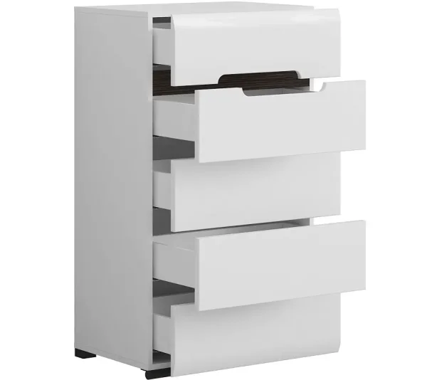 Комод Ацтека KOM5S/10/6 белый глянец