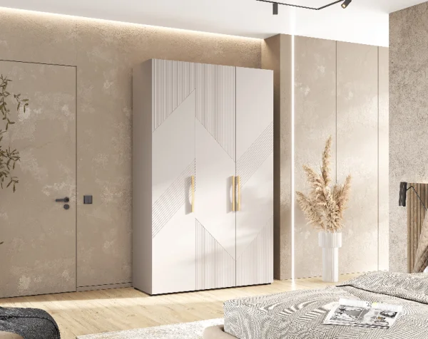 Шкаф 3-х створчатый Ирис 1350 кашемир