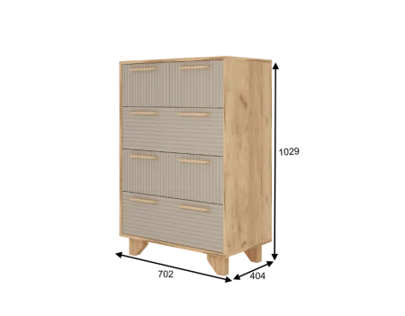 Комод Ньерд 700.5 дуб вотан/ива пепельная