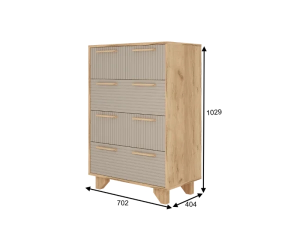 Комод Ньерд 700.5 дуб вотан/ива пепельная