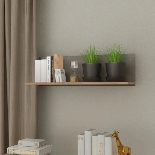 Полка Эго Пл-2 дуб крафт золотой/камень темный Полка Эго Пл-2 дуб крафт золотой/камень темный